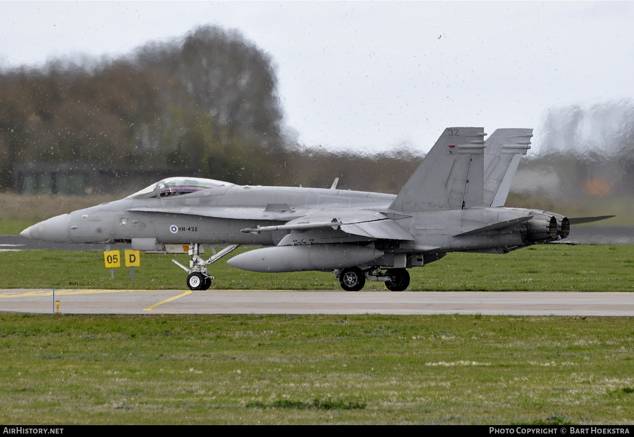 Aircraft Photo of HN-432 | McDonnell Douglas F/A-18C Hornet | Finland - Air Force | AirHistory.net #213186