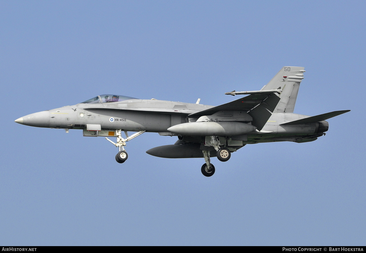 Aircraft Photo of HN-450 | McDonnell Douglas F/A-18C Hornet | Finland - Air Force | AirHistory.net #213210