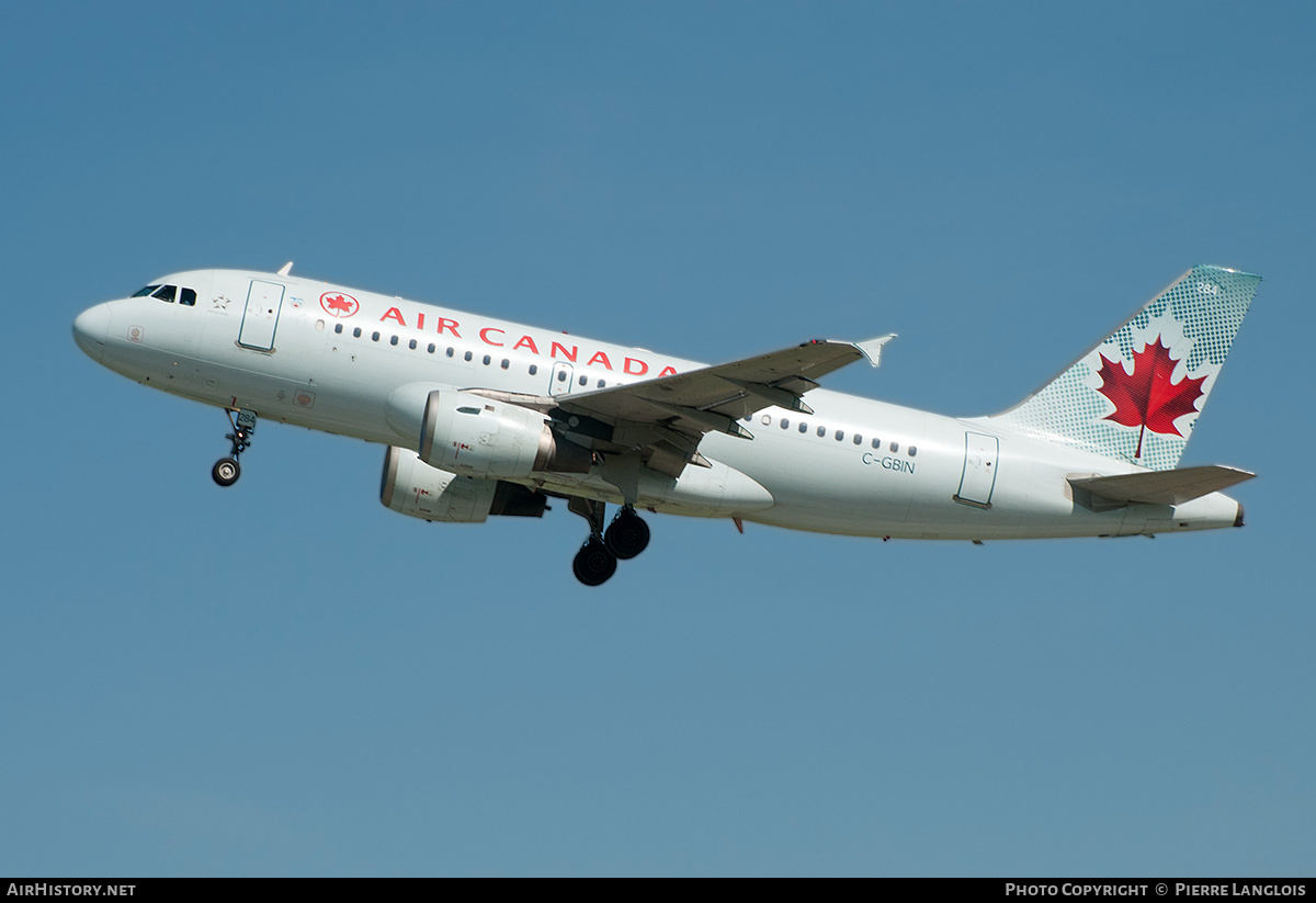 Aircraft Photo of C-GBIN | Airbus A319-114 | Air Canada | AirHistory.net #213224