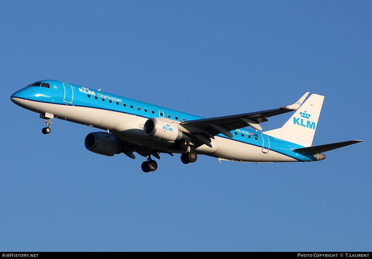 Aircraft Photo of PH-EXD | Embraer 190STD (ERJ-190-100STD) | KLM Cityhopper | AirHistory.net #213235
