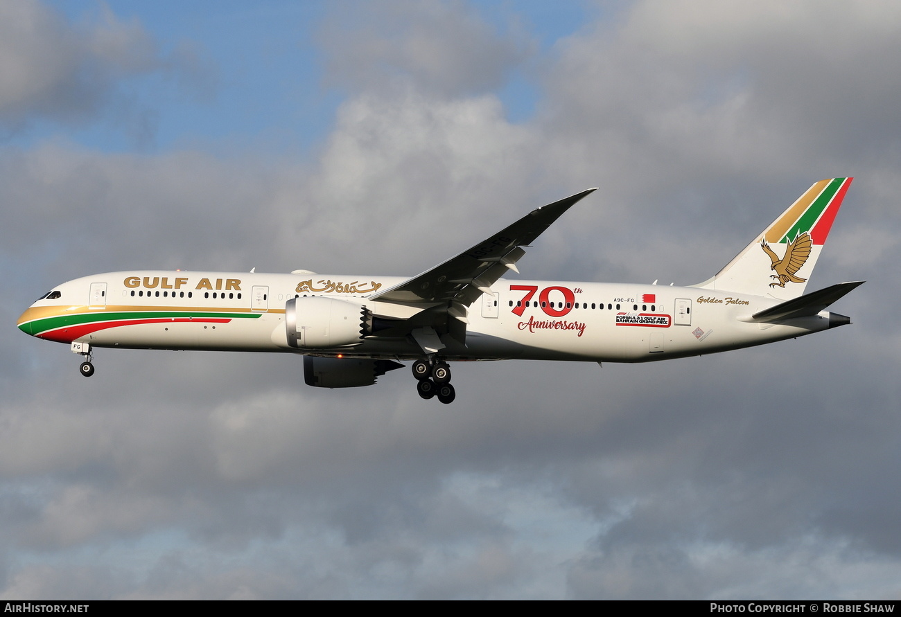 Aircraft Photo of A9C-FG | Boeing 787-9 Dreamliner | Gulf Air | AirHistory.net #213255