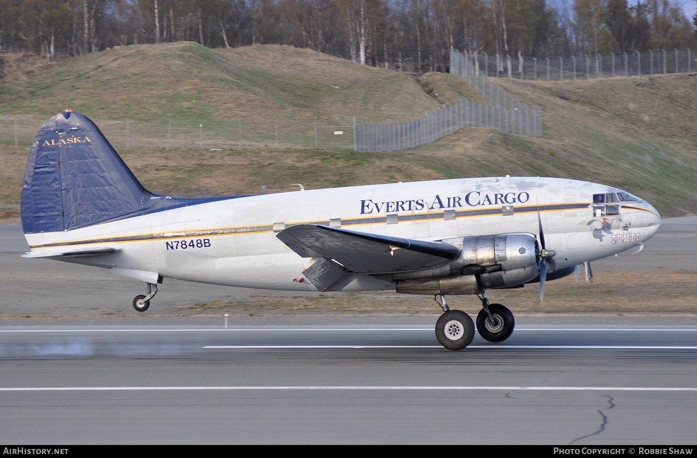 Aircraft Photo of N7848B | Riddle C-46R Commando Super 46C | Everts Air Cargo | AirHistory.net #213263