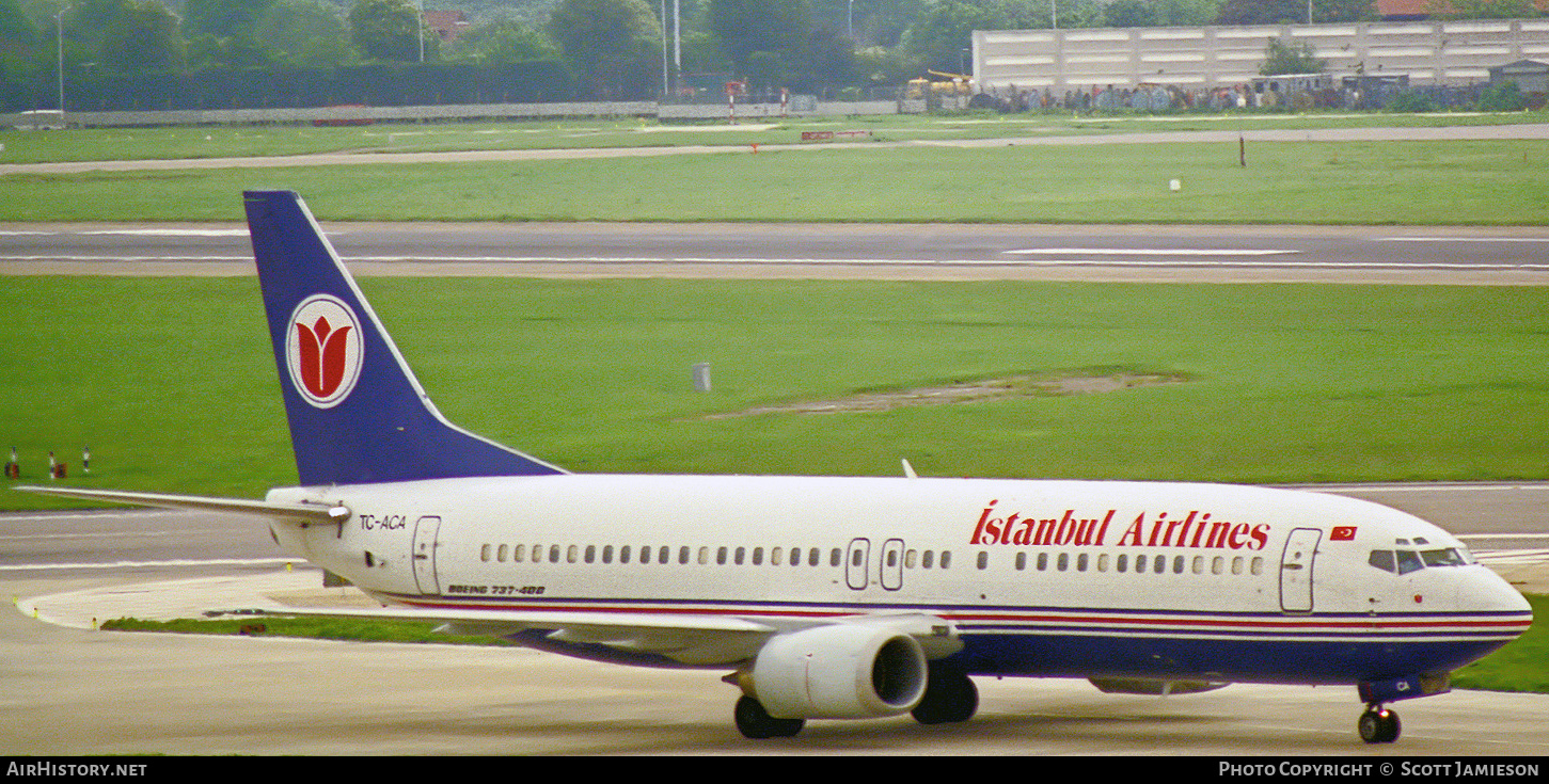 Aircraft Photo of TC-ACA | Boeing 737-4Y0 | Istanbul Airlines | AirHistory.net #213270