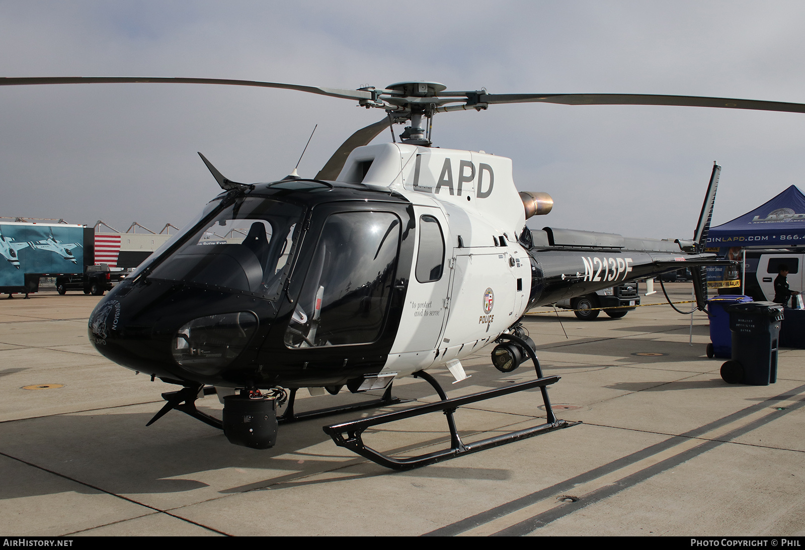 Aircraft Photo of N213PF | Aerospatiale AS-350B-3 Ecureuil | Los Angeles Police Department - LAPD | AirHistory.net #213293