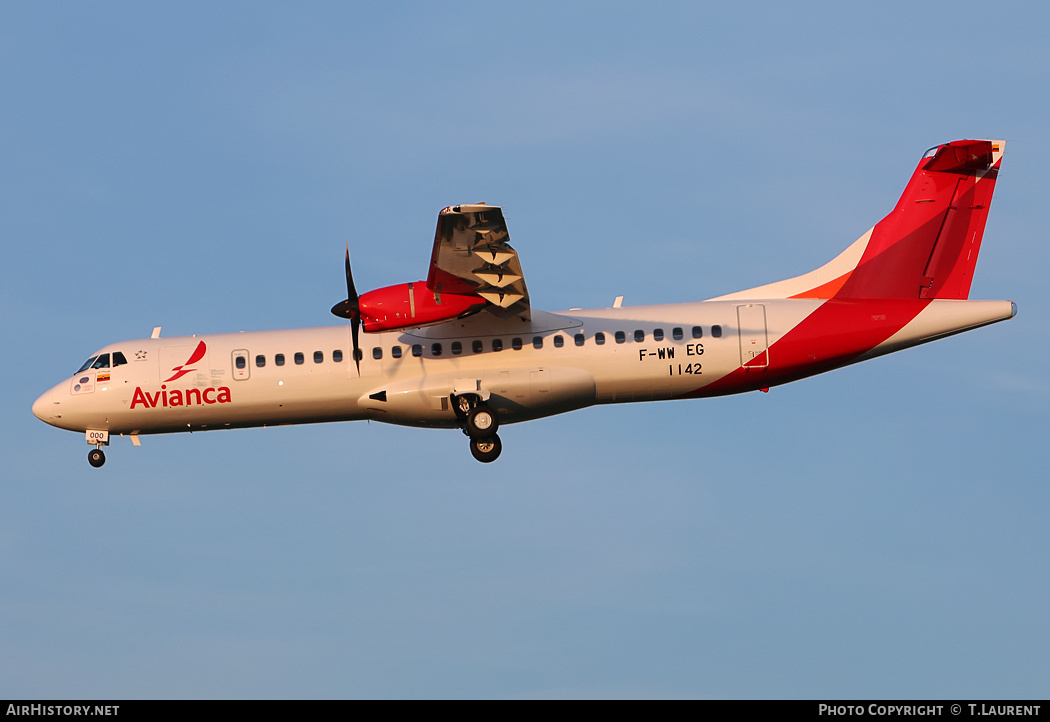 Aircraft Photo of F-WWEG | ATR ATR-72-600 (ATR-72-212A) | Avianca | AirHistory.net #213354