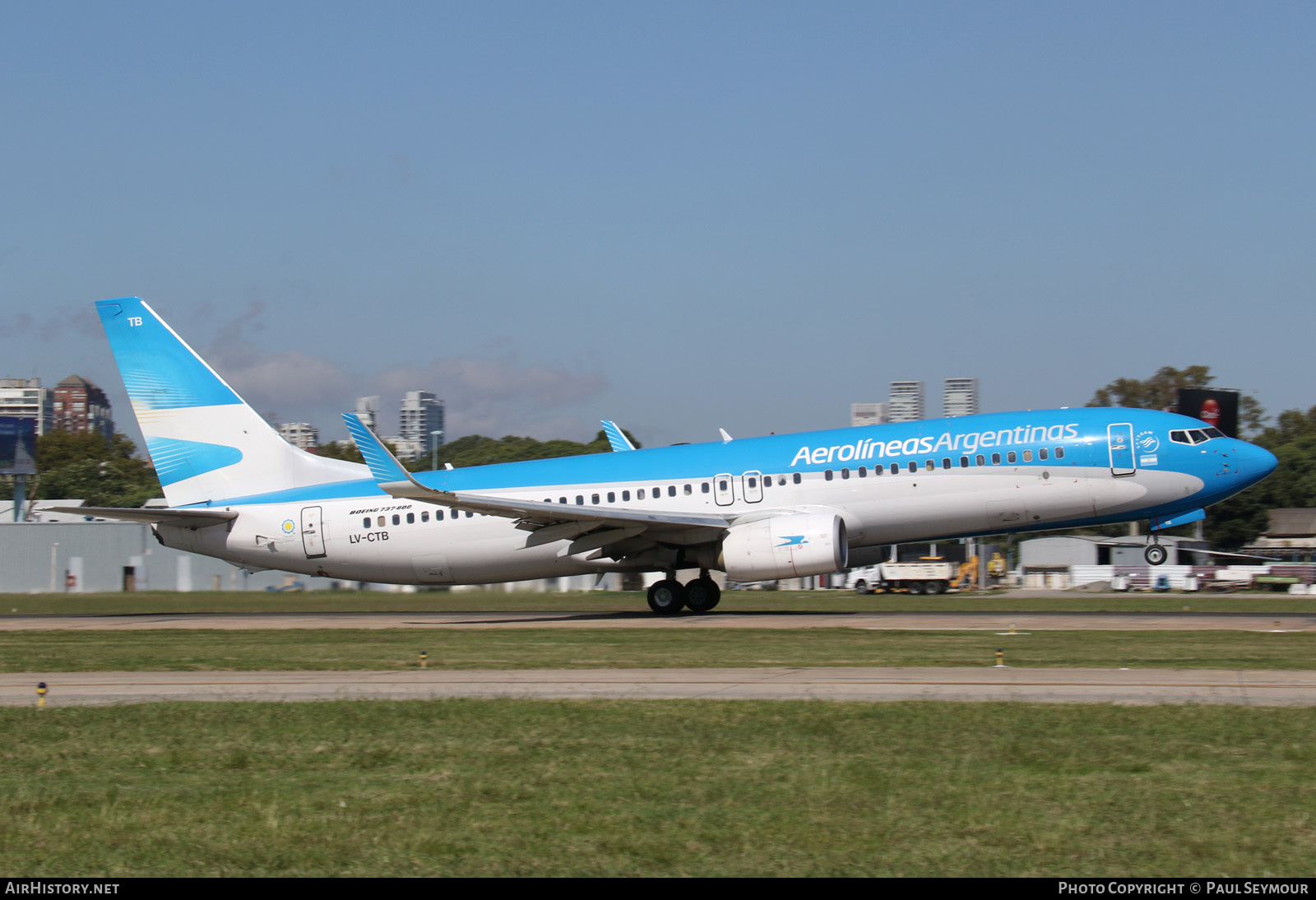 Aircraft Photo of LV-CTB | Boeing 737-85F | Aerolíneas Argentinas | AirHistory.net #213369