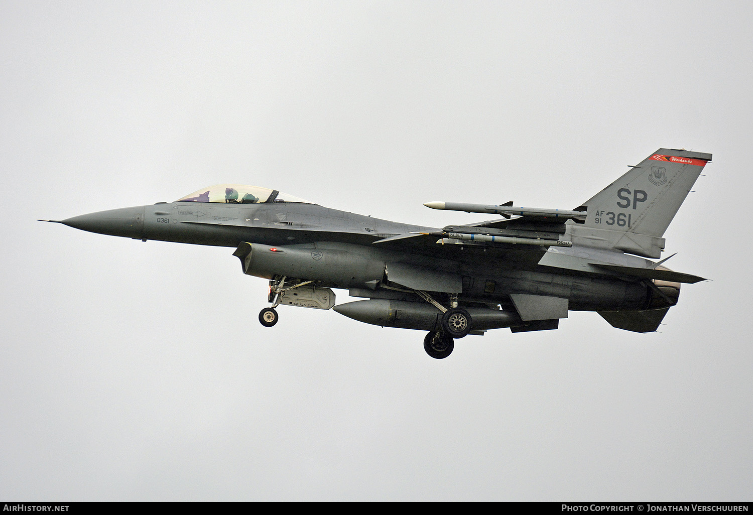 Aircraft Photo of 91-0361 / AF91-361 | General Dynamics F-16CM Fighting Falcon | USA - Air Force | AirHistory.net #213385