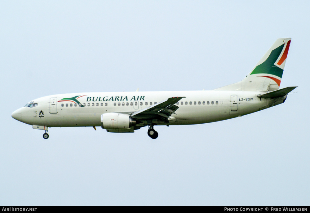 Aircraft Photo of LZ-BOW | Boeing 737-330 | Bulgaria Air | AirHistory.net #213482