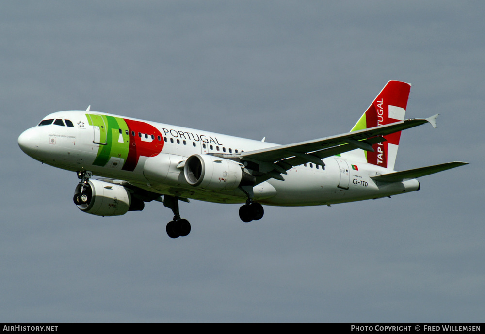 Aircraft Photo of CS-TTD | Airbus A319-111 | TAP Portugal | AirHistory.net #213483