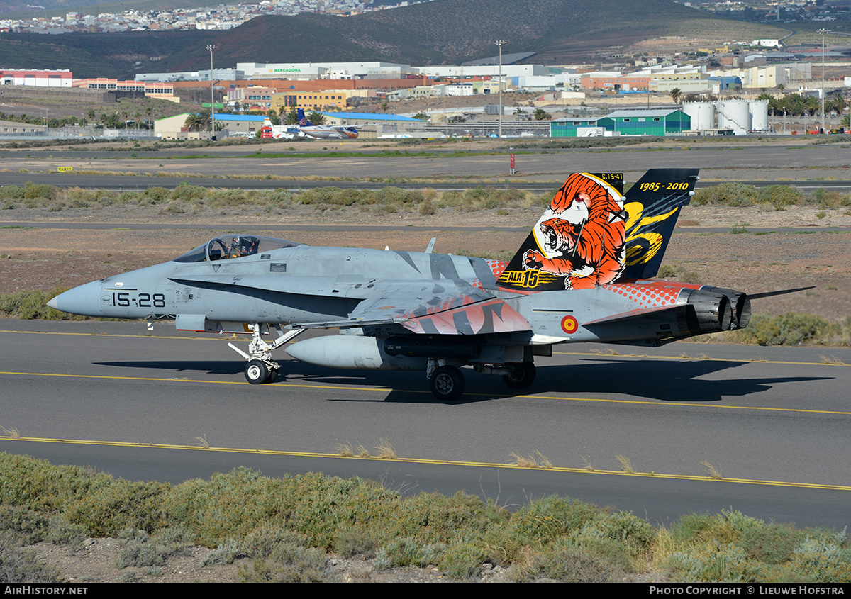 Aircraft Photo of C.15-41 | McDonnell Douglas EF-18A Hornet | Spain - Air Force | AirHistory.net #213500