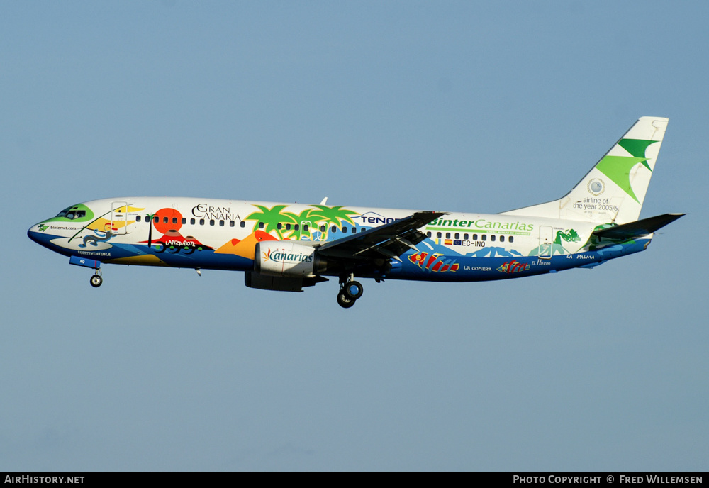 Aircraft Photo of EC-INQ | Boeing 737-4Q8 | Binter Canarias | AirHistory.net #213533