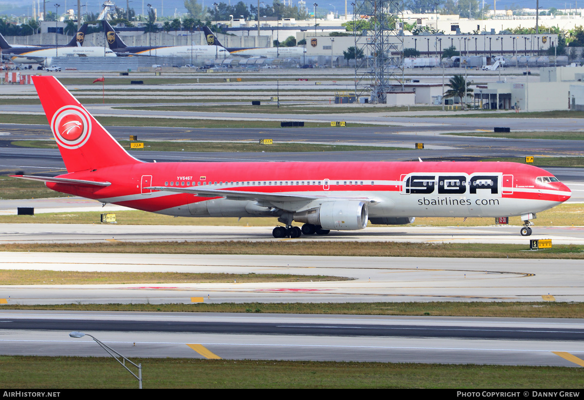 Aircraft Photo of YV545T | Boeing 767-3P6/ER | SBA Airlines | AirHistory.net #213551