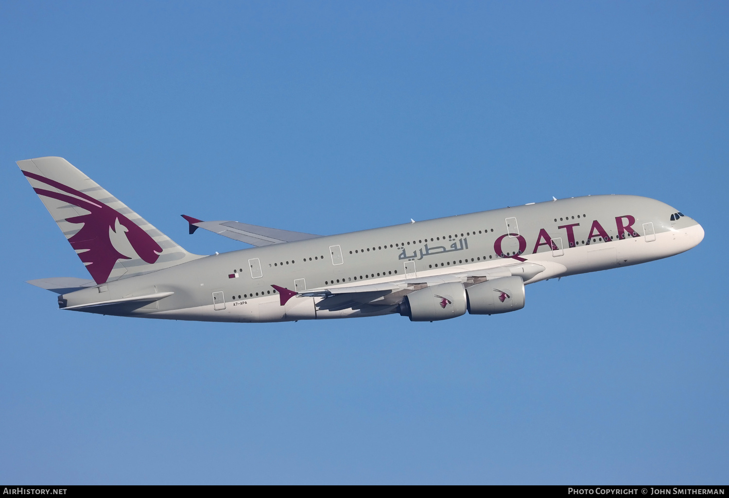 Aircraft Photo of A7-APA | Airbus A380-861 | Qatar Airways | AirHistory.net #213560