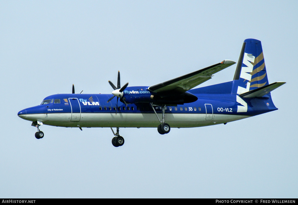 Aircraft Photo of OO-VLZ | Fokker 50 | VLM Airlines | AirHistory.net #213574