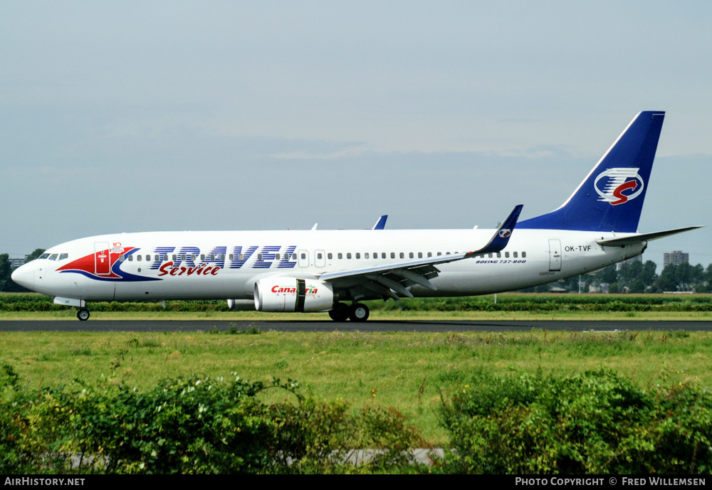 Aircraft Photo of OK-TVF | Boeing 737-8FH | Travel Service | AirHistory.net #213596