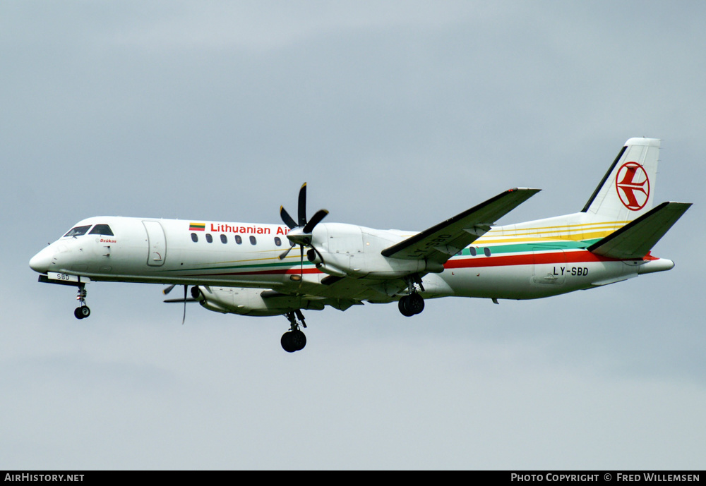 Aircraft Photo of LY-SBD | Saab 2000 | Lithuanian Airlines | AirHistory.net #213599