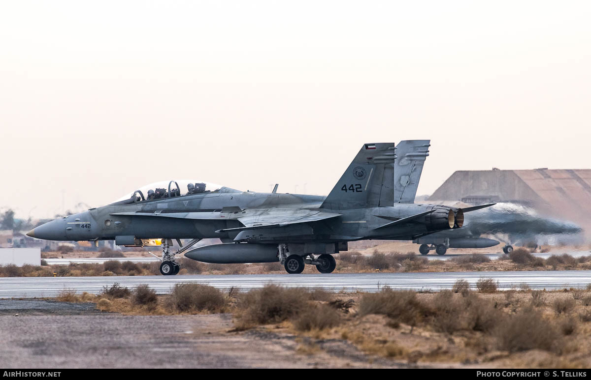 Aircraft Photo of 442 | McDonnell Douglas F/A-18D Hornet | Kuwait - Air Force | AirHistory.net #213626
