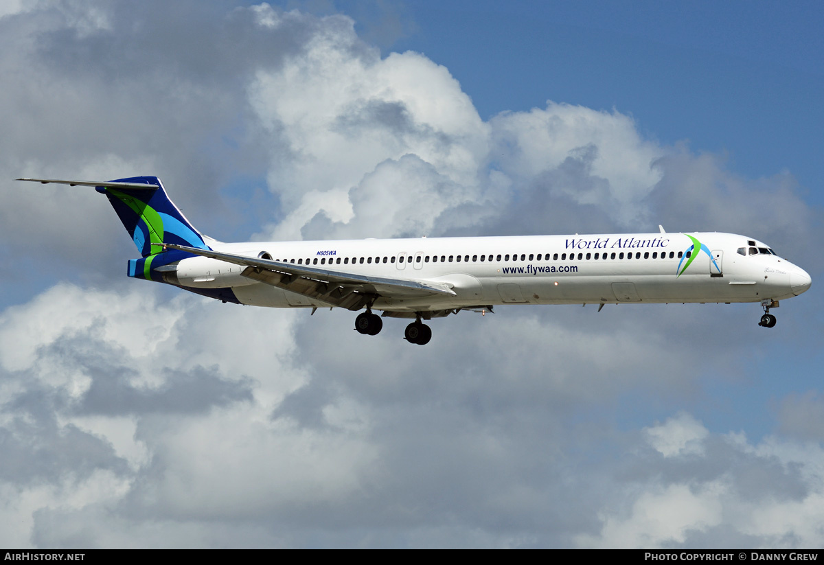 Aircraft Photo of N805WA | McDonnell Douglas MD-83 (DC-9-83) | World Atlantic Airlines | AirHistory.net #213665