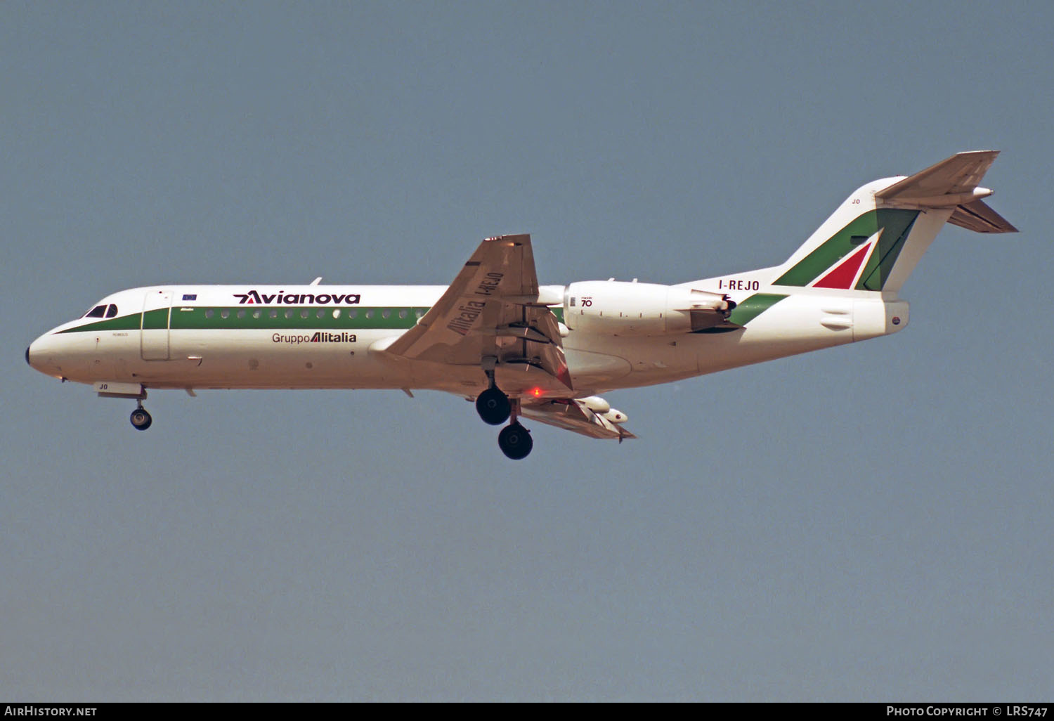 Aircraft Photo of I-REJO | Fokker 70 (F28-0070) | Avianova | AirHistory.net #213670