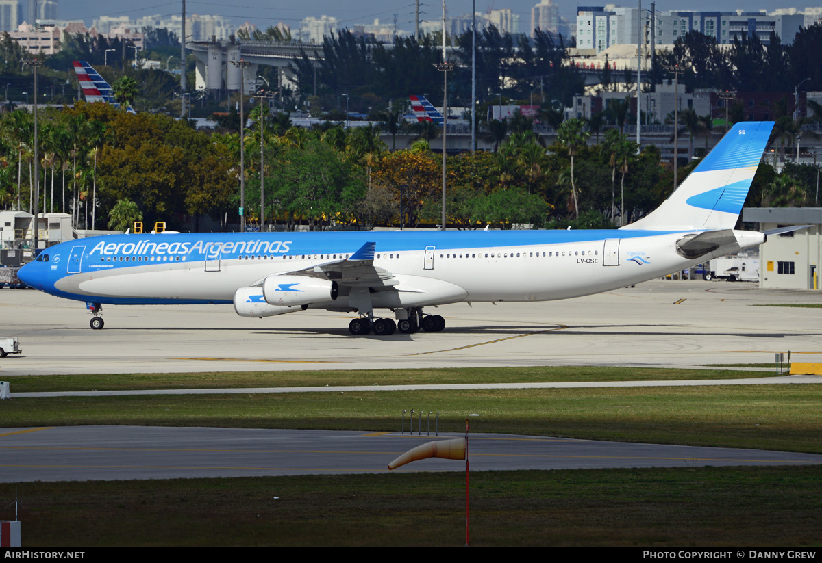 Aircraft Photo of LV-CSE | Airbus A340-313 | Aerolíneas Argentinas | AirHistory.net #213686