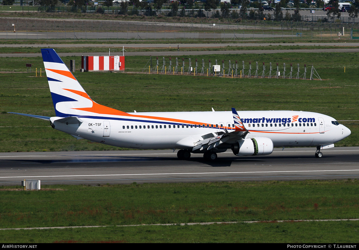 Aircraft Photo of OK-TSF | Boeing 737-8GJ | Smartwings | AirHistory.net #213725