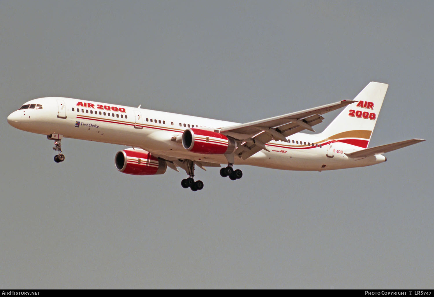 Aircraft Photo of G-OOOI | Boeing 757-23A | Air 2000 | AirHistory.net #213728