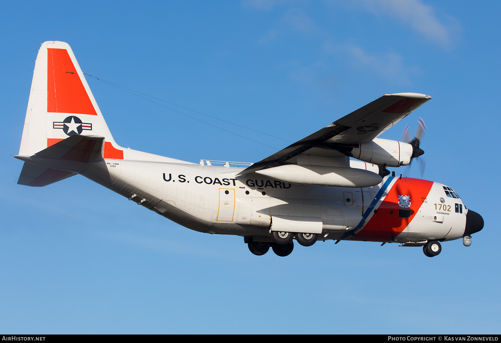 Aircraft Photo of 1702 | Lockheed HC-130H Hercules (L-382) | USA - Coast Guard | AirHistory.net #213739