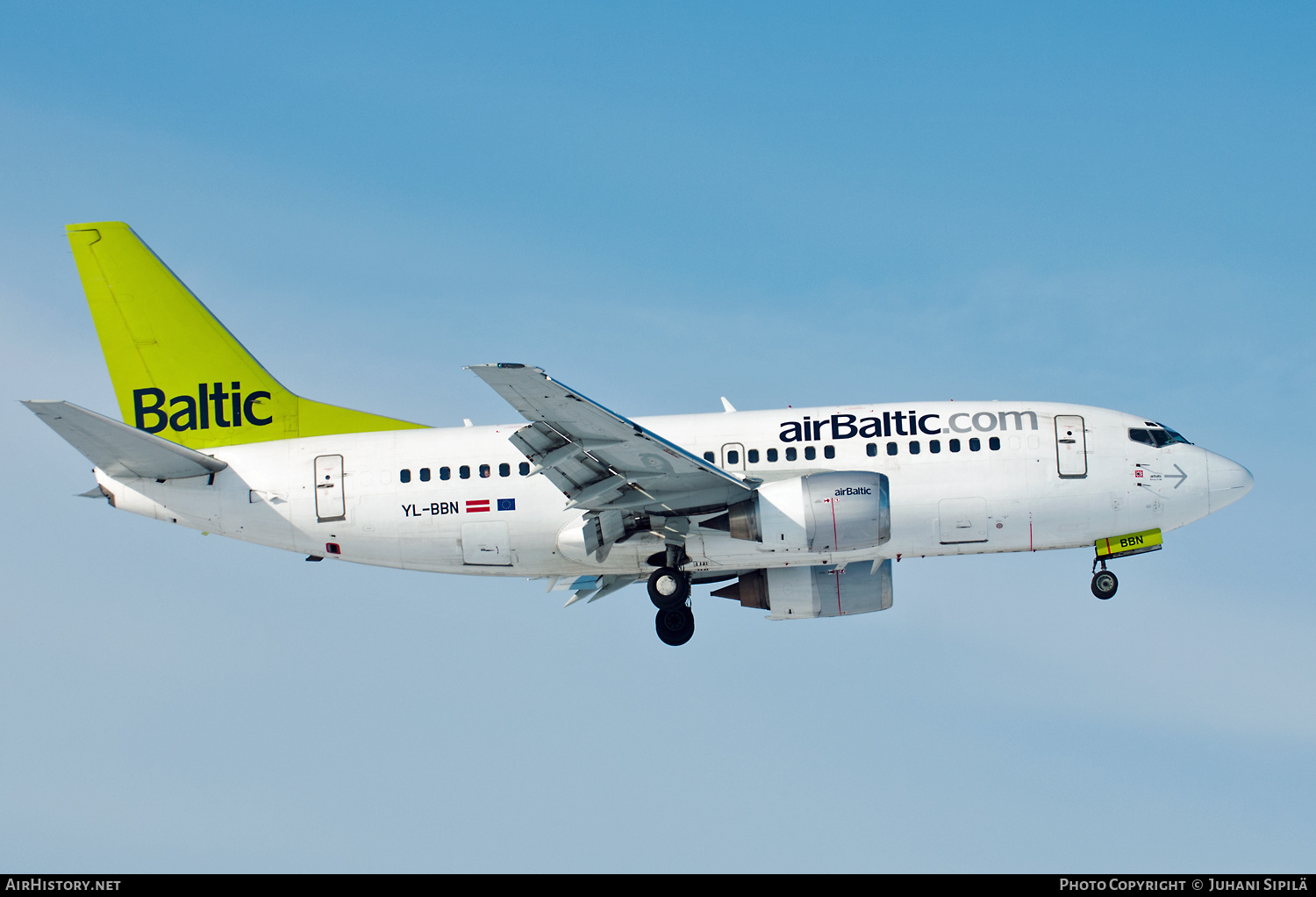 Aircraft Photo of YL-BBN | Boeing 737-522 | AirBaltic | AirHistory.net #213785