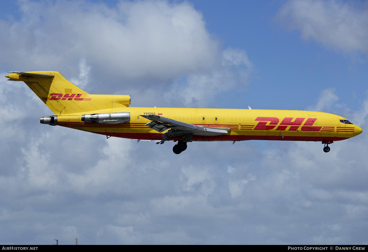 Aircraft Photo of YV236T | Boeing 727-227/Adv(F) | DHL International | AirHistory.net #213838