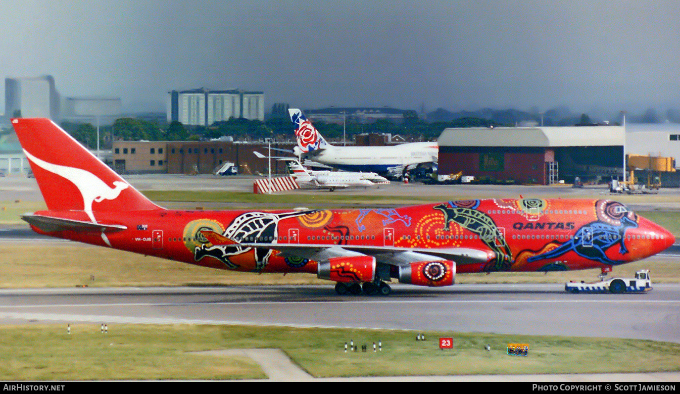 Aircraft Photo of VH-OJB | Boeing 747-438 | Qantas | AirHistory.net #213848