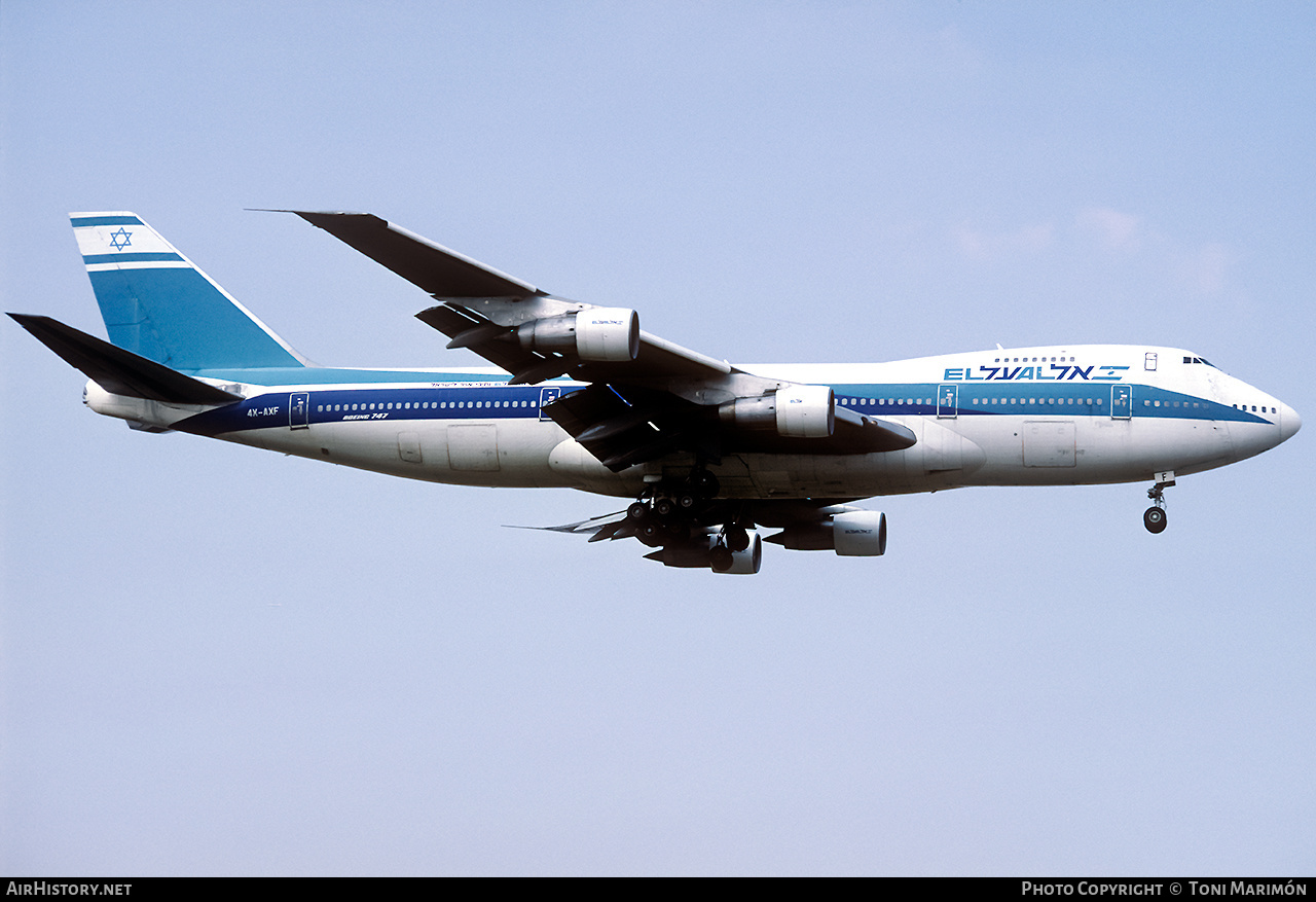 Aircraft Photo of 4X-AXF | Boeing 747-258C | El Al Israel Airlines | AirHistory.net #213891