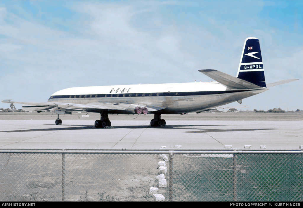 Aircraft Photo of G-APDL | De Havilland D.H. 106 Comet 4 | BOAC - British Overseas Airways Corporation | AirHistory.net #213940