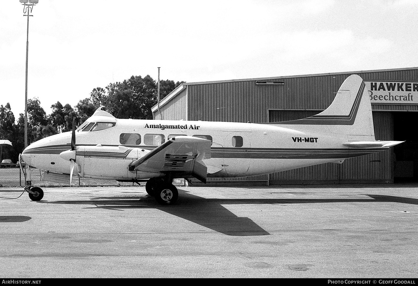 Aircraft Photo of VH-MGT | De Havilland D.H. 104 Dove 1B | Amalgamated Air | AirHistory.net #213951