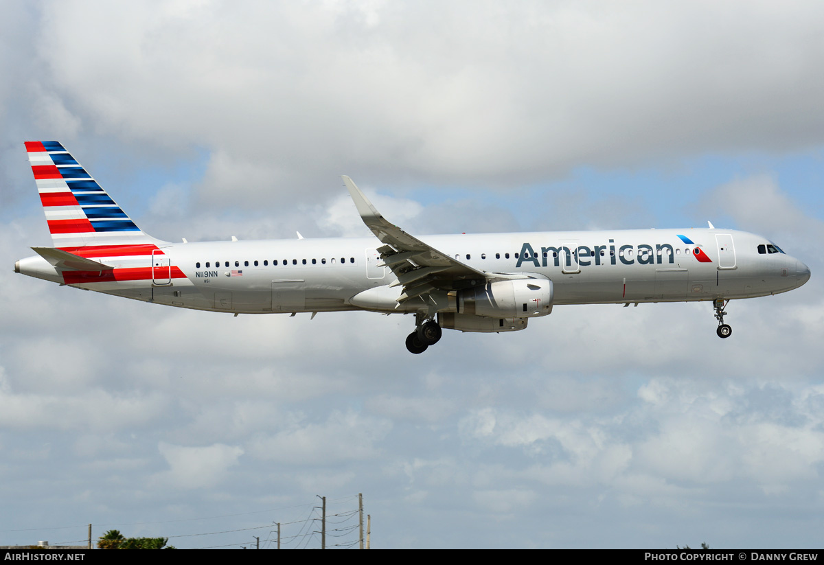 Aircraft Photo of N119NN | Airbus A321-231 | American Airlines | AirHistory.net #213984