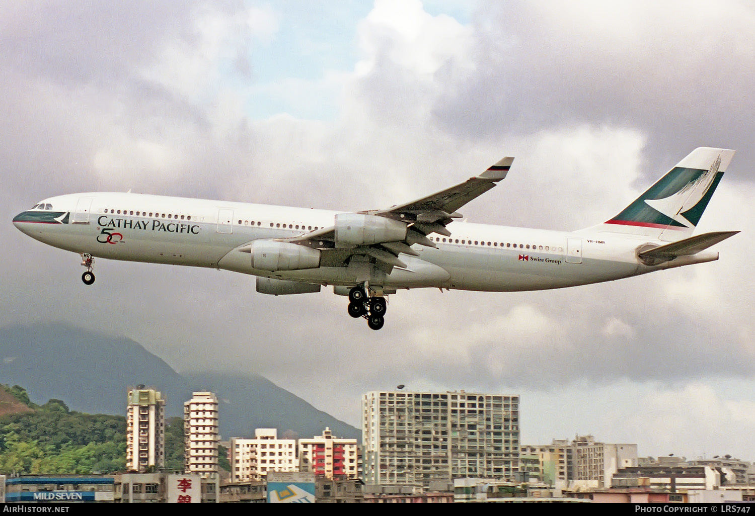 Aircraft Photo of VR-HMR | Airbus A340-211 | Cathay Pacific Airways | AirHistory.net #214039