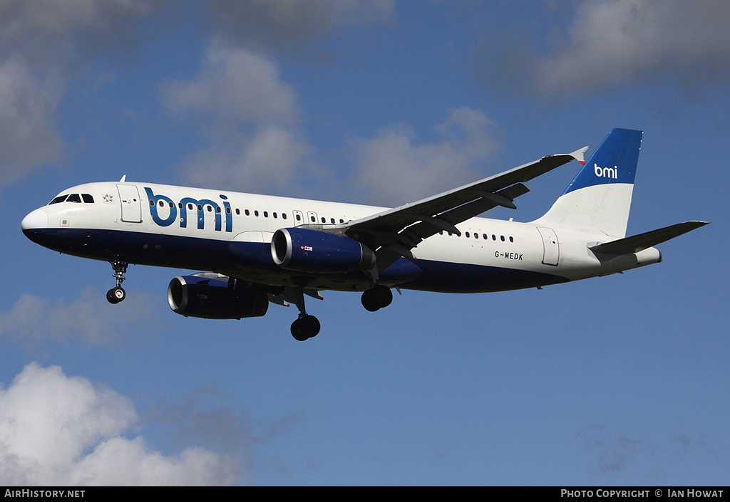 Aircraft Photo of G-MEDK | Airbus A320-232 | BMI - British Midland International | AirHistory.net #214075
