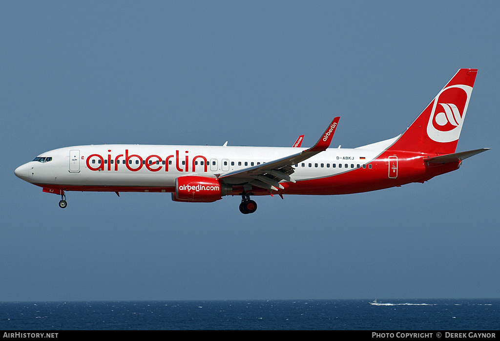 Aircraft Photo of D-ABKJ | Boeing 737-86J | Air Berlin | AirHistory.net #214116