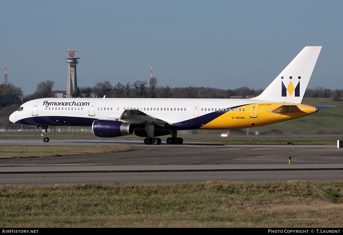 Aircraft Photo of G-MONK | Boeing 757-2T7 | Monarch Airlines | AirHistory.net #214121