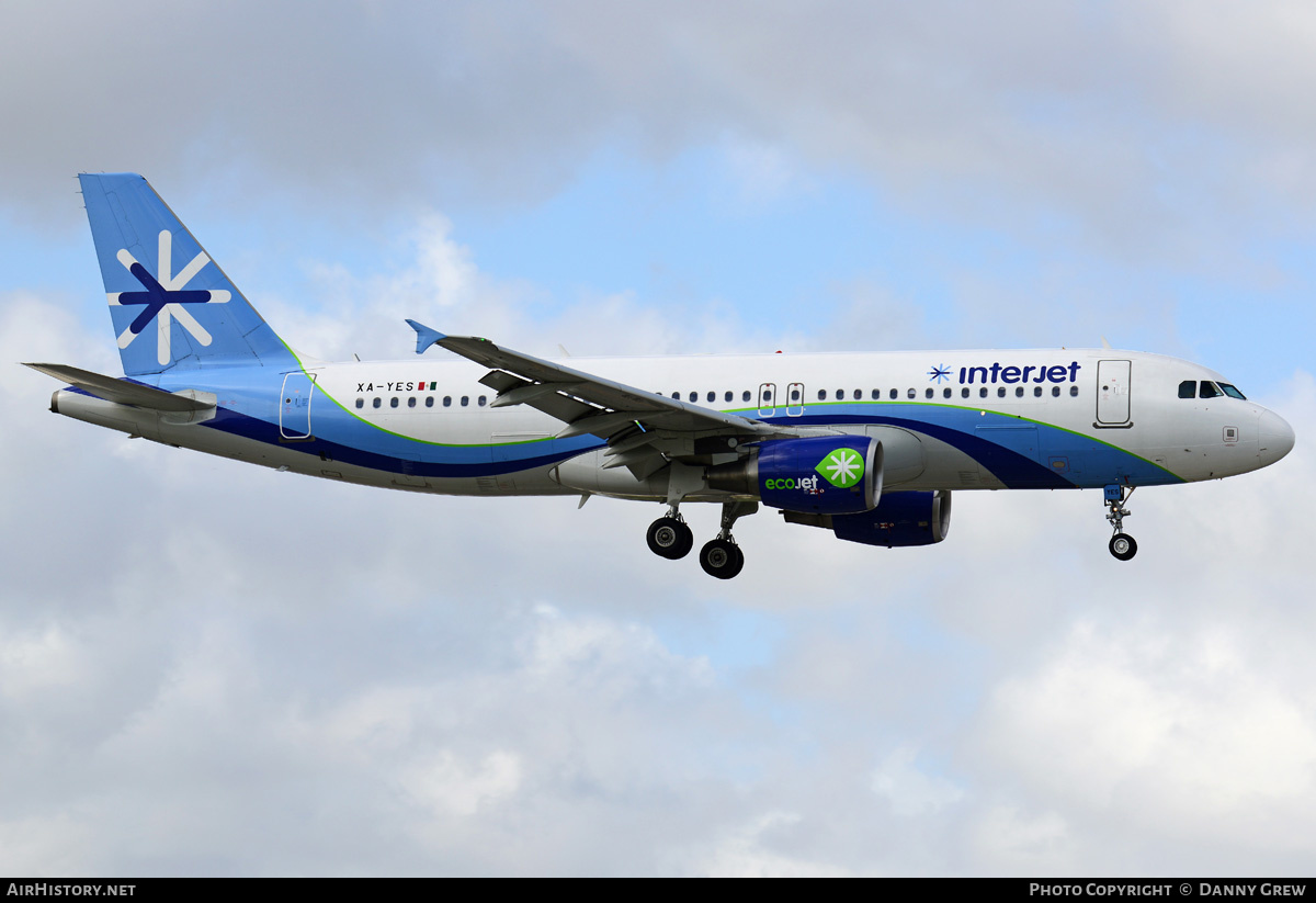 Aircraft Photo of XA-YES | Airbus A320-214 | Interjet | AirHistory.net #214146