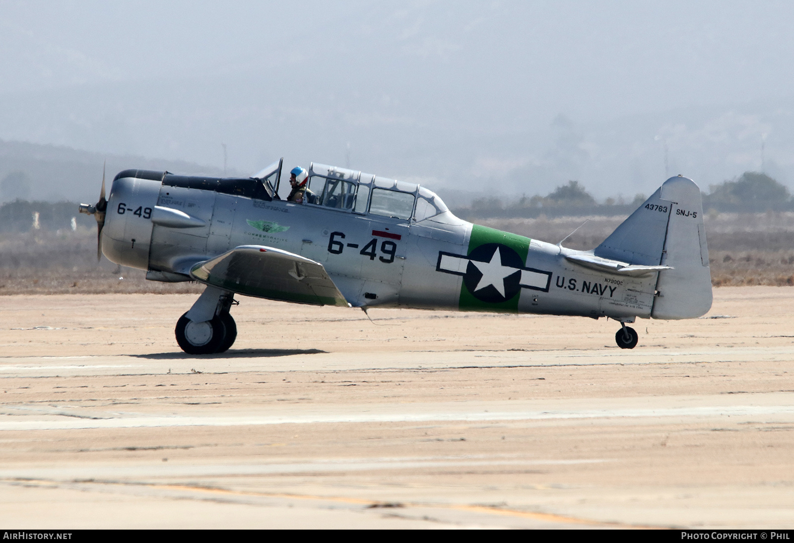 Aircraft Photo of N7300C / 43763 | North American AT-6D Texan | Commemorative Air Force | USA - Navy | AirHistory.net #214195