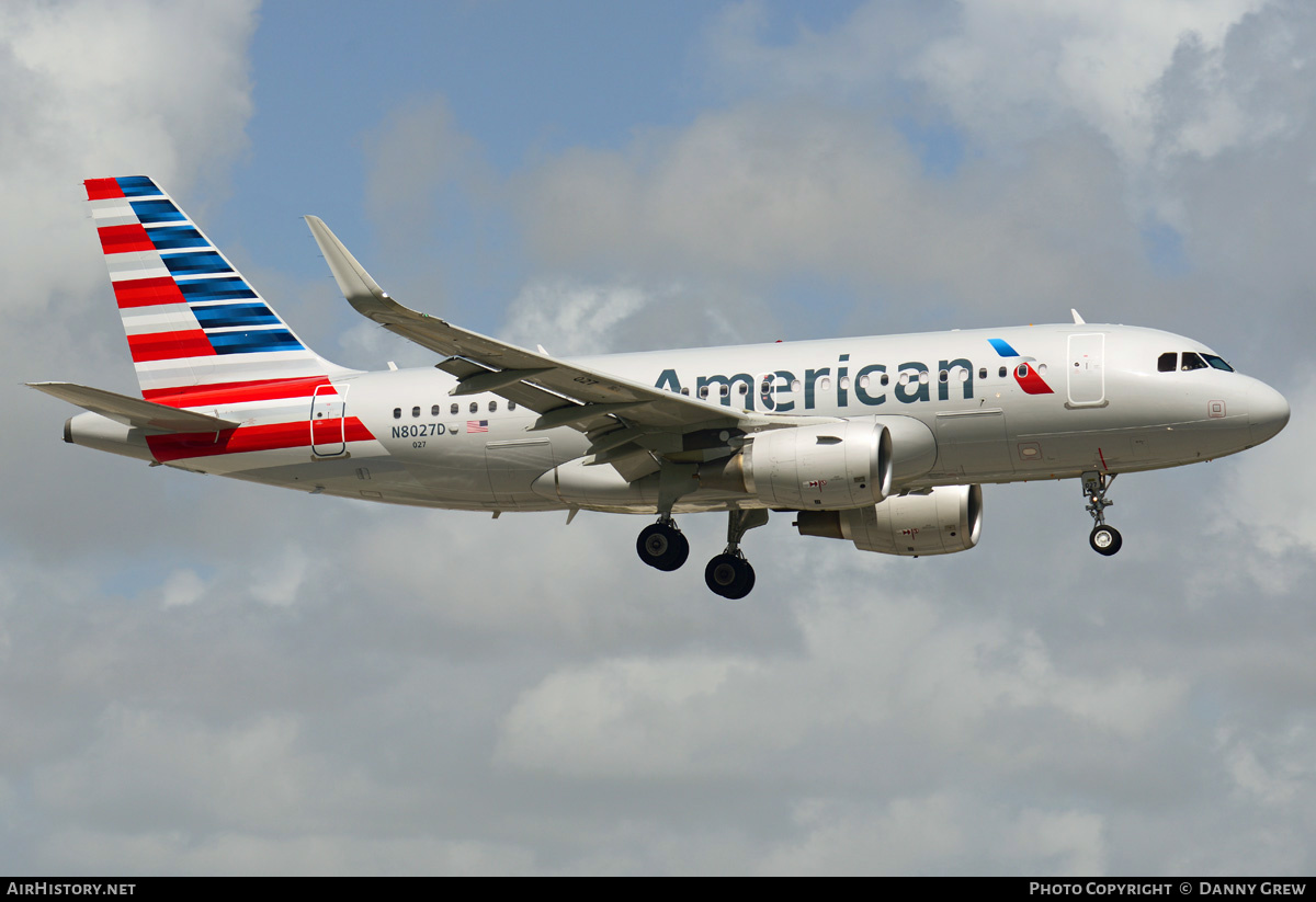 Aircraft Photo of N8027D | Airbus A319-115 | American Airlines | AirHistory.net #214196