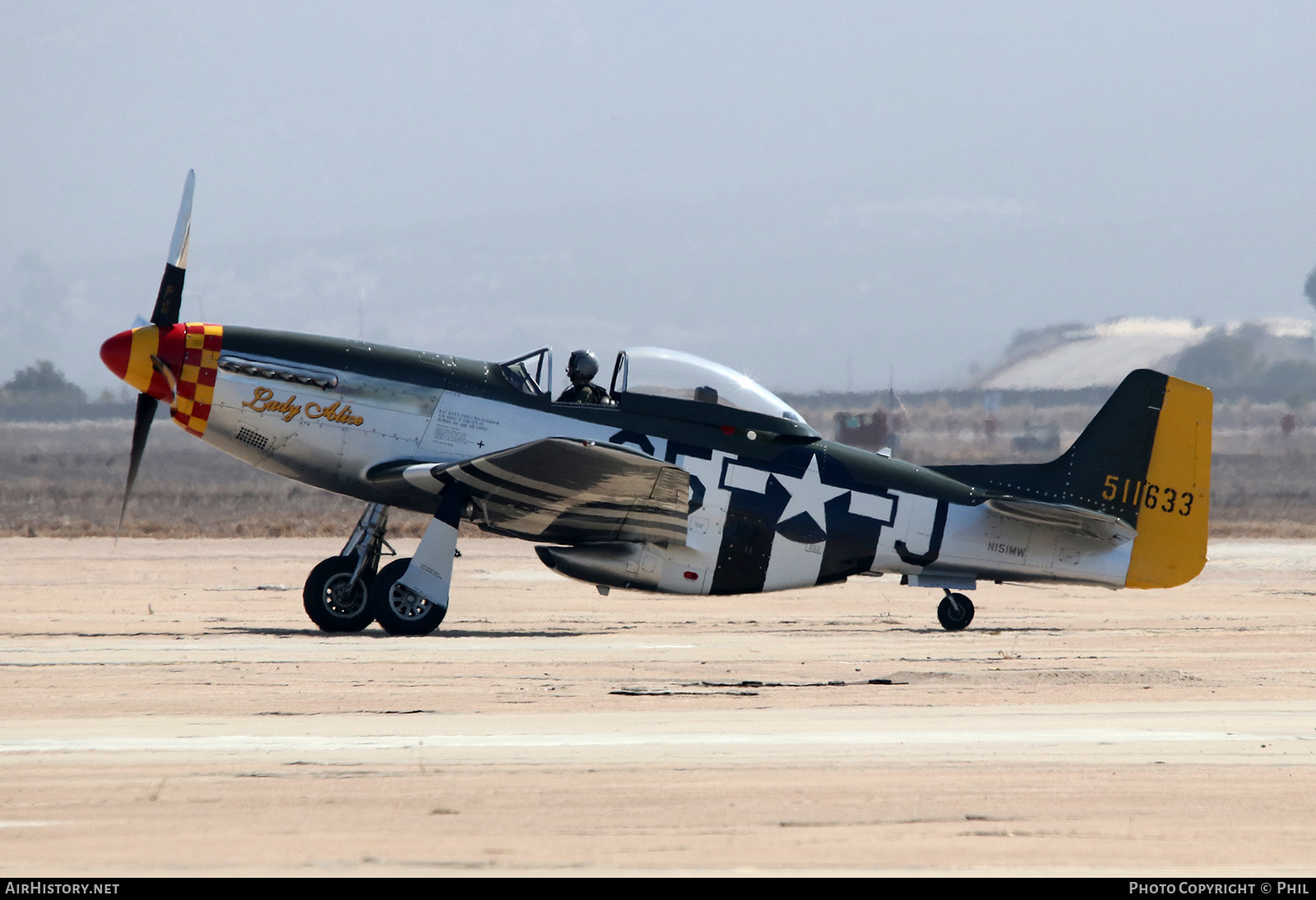 Aircraft Photo of N151MW / 511633 | North American P-51D Mustang | USA - Air Force | AirHistory.net #214209