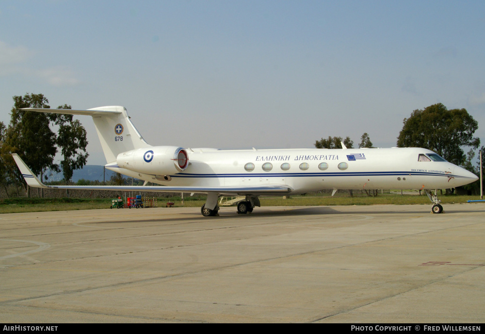 Aircraft Photo of 678 | Gulfstream Aerospace G-V Gulfstream V | Greece - Air Force | AirHistory.net #214263