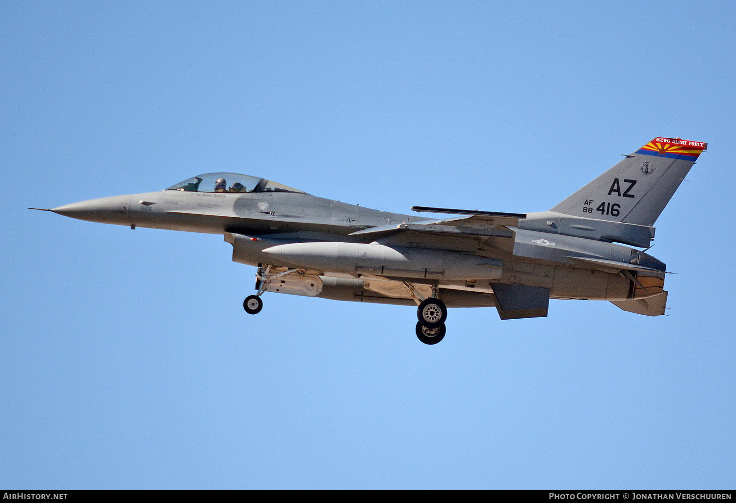 Aircraft Photo of 88-0416 / AF88-416 | General Dynamics F-16CM Fighting Falcon | USA - Air Force | AirHistory.net #214320