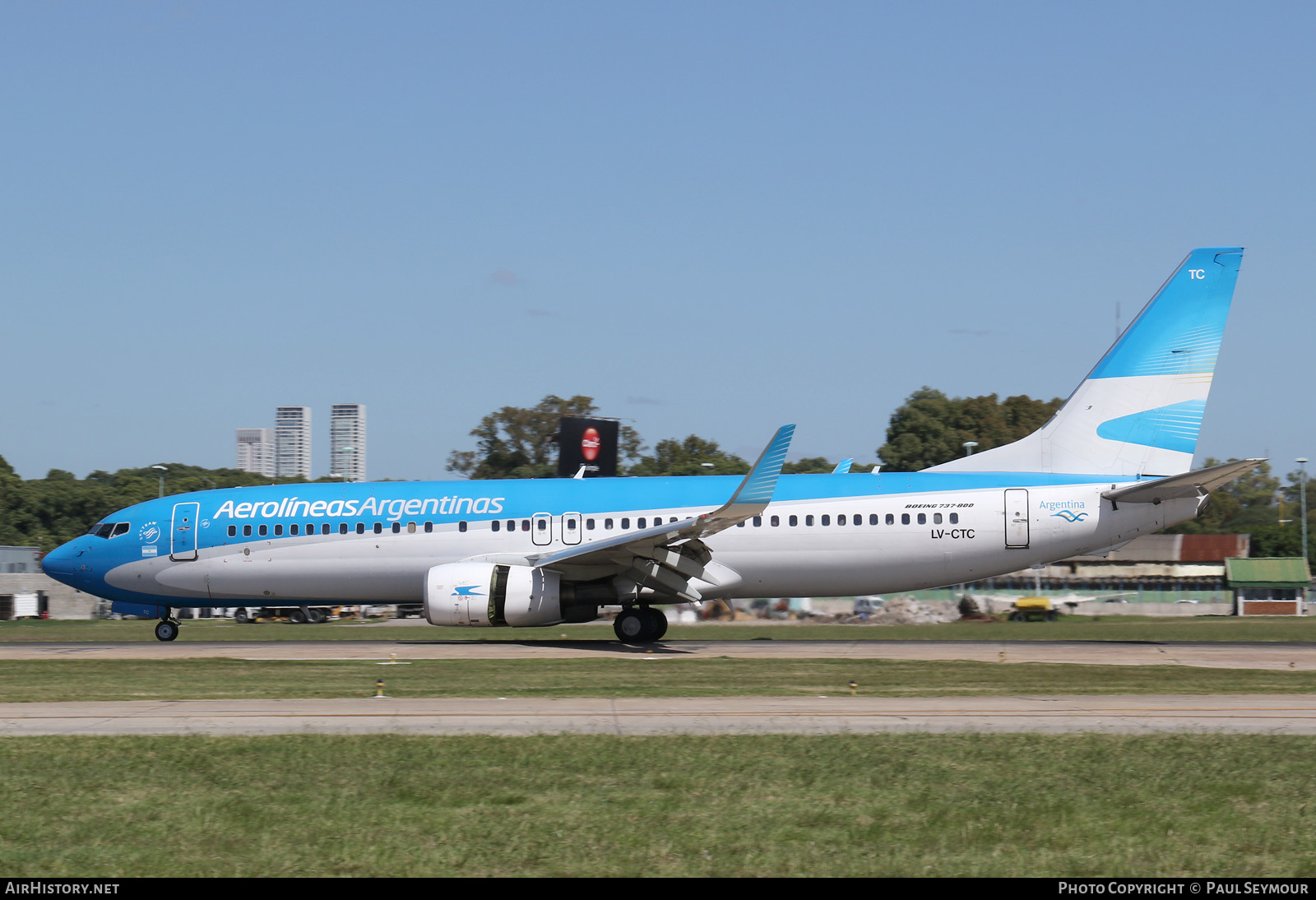 Aircraft Photo of LV-CTC | Boeing 737-86J | Aerolíneas Argentinas | AirHistory.net #214354