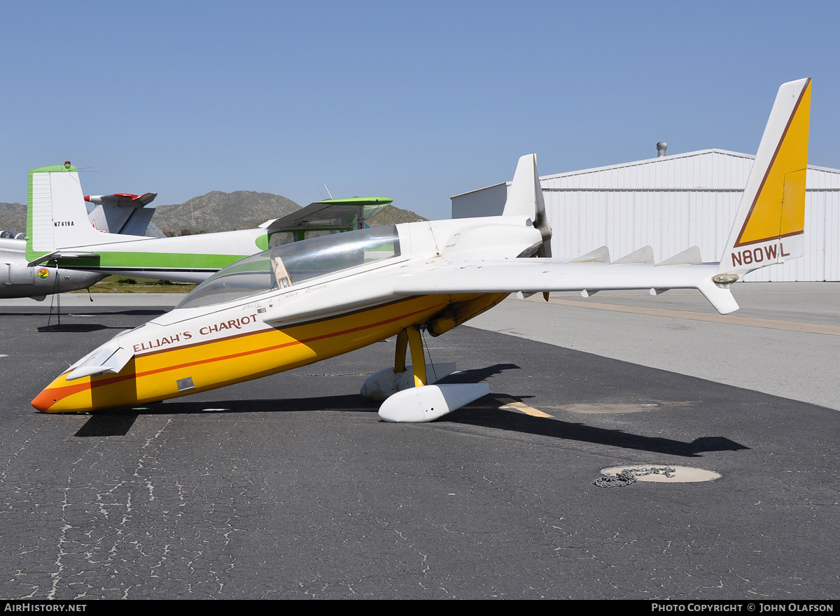 Aircraft Photo of N80WL | Rutan 33 VariEze | AirHistory.net #214430