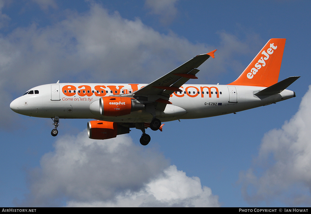 Aircraft Photo of G-EZBZ | Airbus A319-111 | EasyJet | AirHistory.net #214442