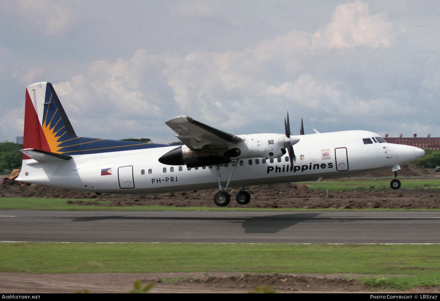 Aircraft Photo of PH-PRJ | Fokker 50 | Philippine Airlines | AirHistory.net #214443