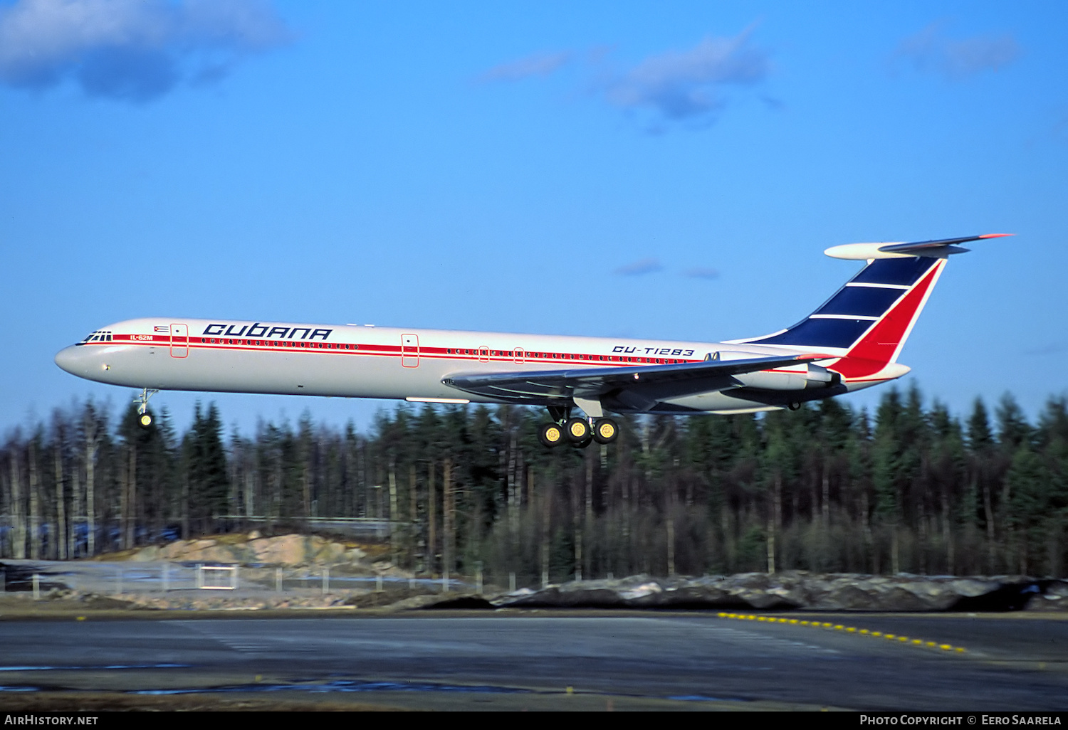 Aircraft Photo of CU-T1283 | Ilyushin Il-62M | Cubana | AirHistory.net #214453