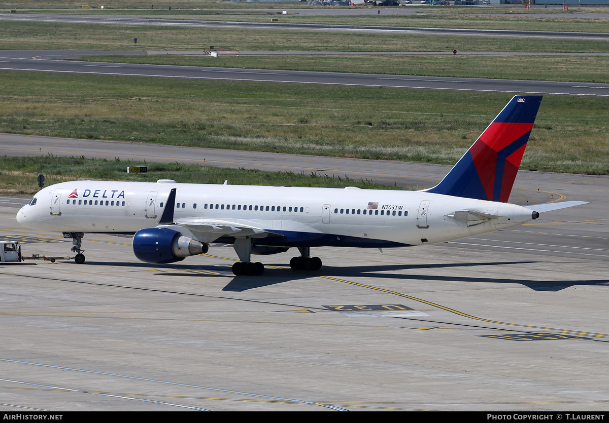 Aircraft Photo of N703TW | Boeing 757-2Q8 | Delta Air Lines | AirHistory.net #214461